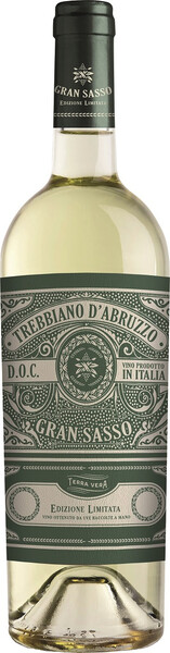 

Вино Gran Sasso, Trebbiano d'Abruzzo DOC, 2021, 0,75 л