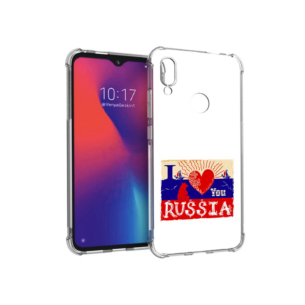 

Чехол MyPads Tocco для Xiaomi Redmi Note 7 Люблю Россию (PT125338.275.112), Прозрачный, Tocco