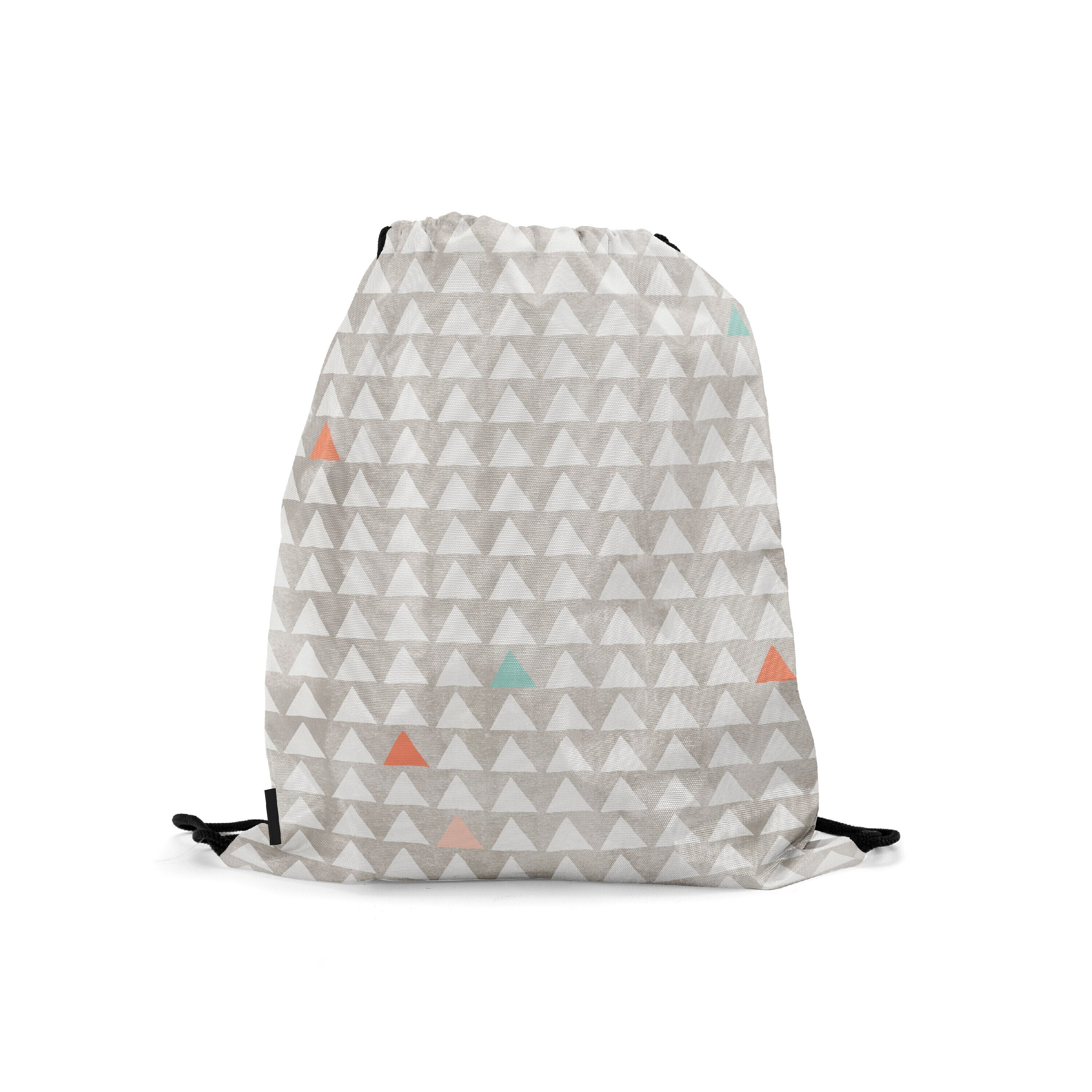 

Мешок-рюкзак для сменной обуви Burnettie WatercolorTriangleWhitePewter, Серый