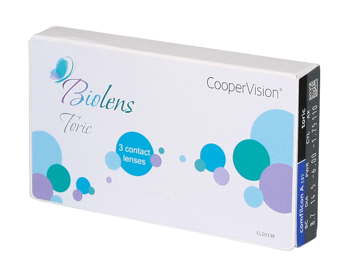 

Контактные линзы Biolens Toric 3 линзы -4,75/-1,25/180, TORIC 3 линзы