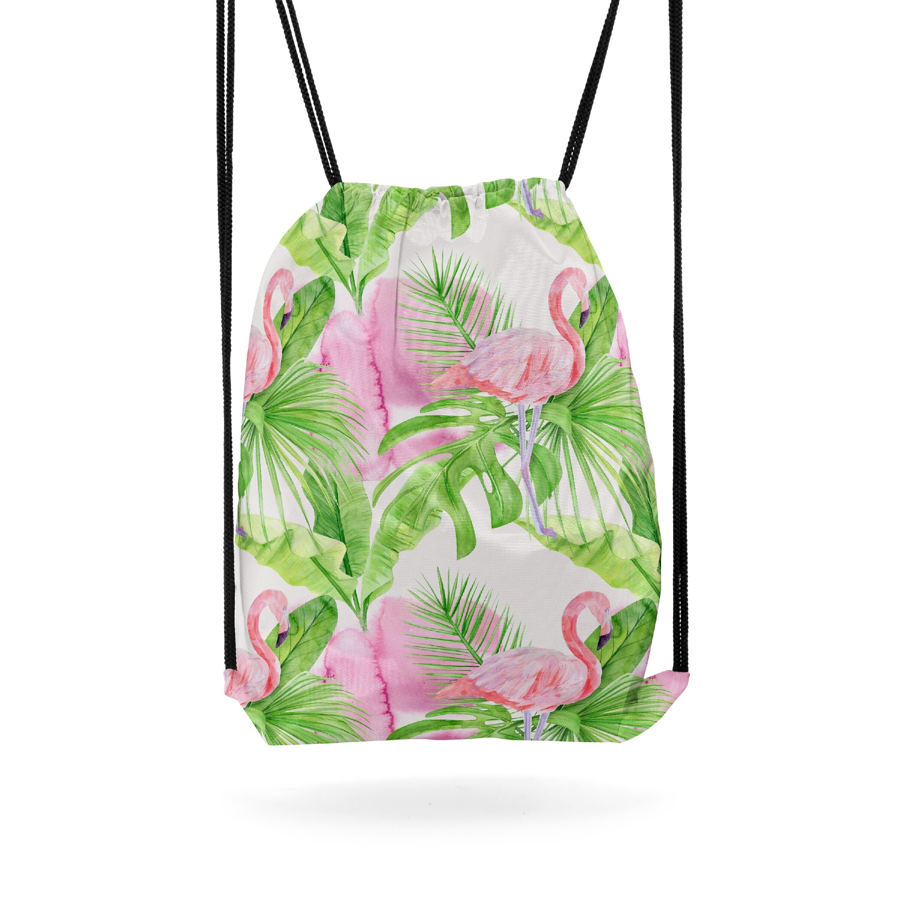 

Мешок-рюкзак для сменной обуви Burnettie WatercolorTropicalPattern3, Зеленый