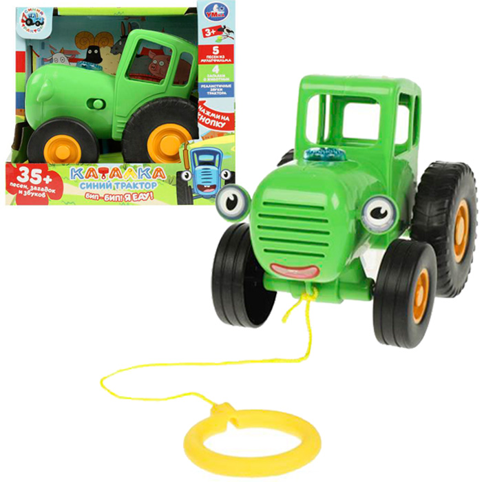 Каталка Умка Синий трактор зеленый 12см HT848-R2-B01