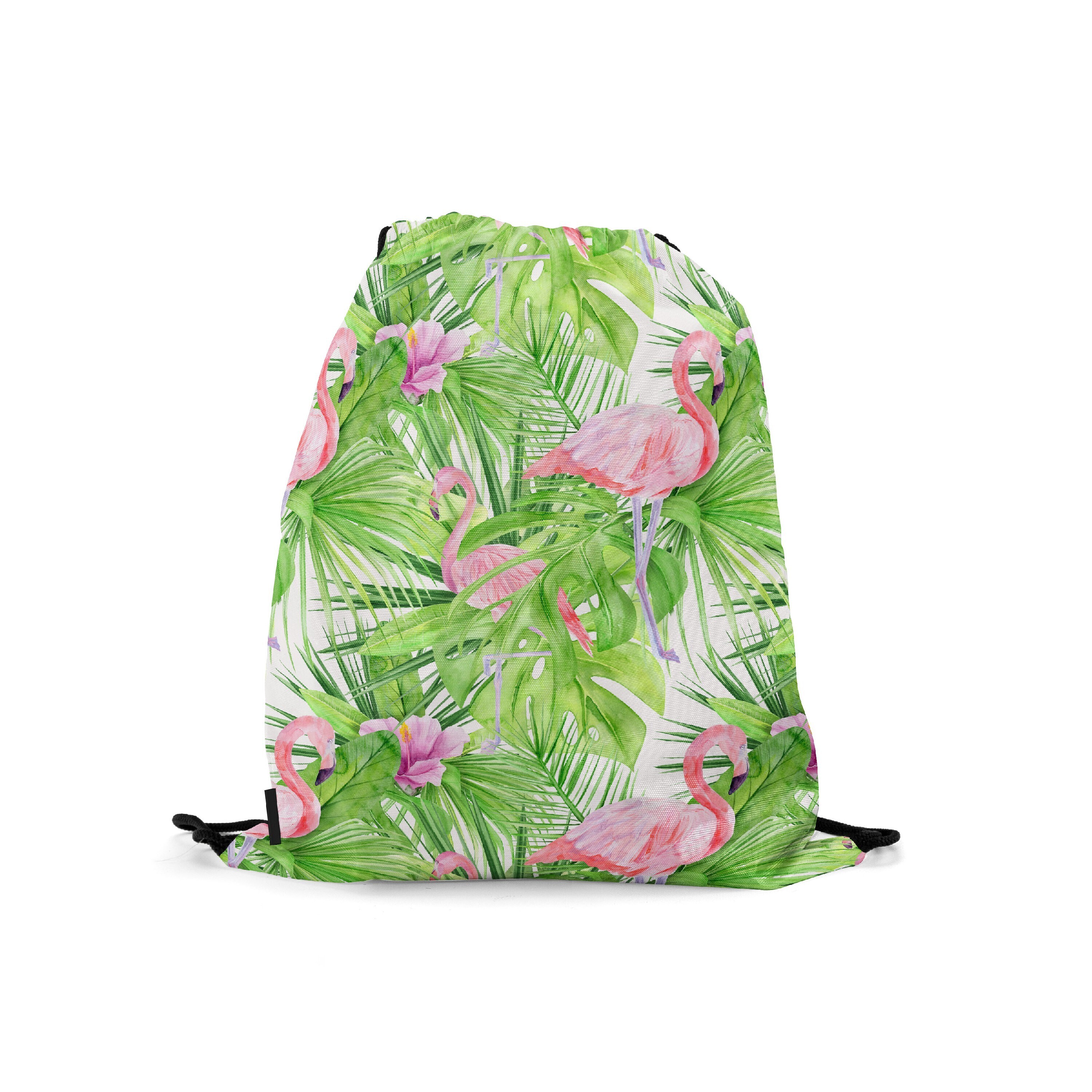 

Мешок-рюкзак для сменной обуви Burnettie WatercolorTropicalPattern4, Зеленый