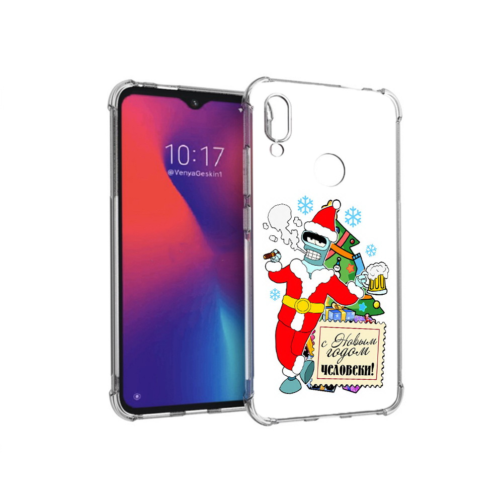 

Чехол MyPads Tocco для Xiaomi Redmi Note 7 С новым годом человеки (PT125338.275.150), Прозрачный, Tocco