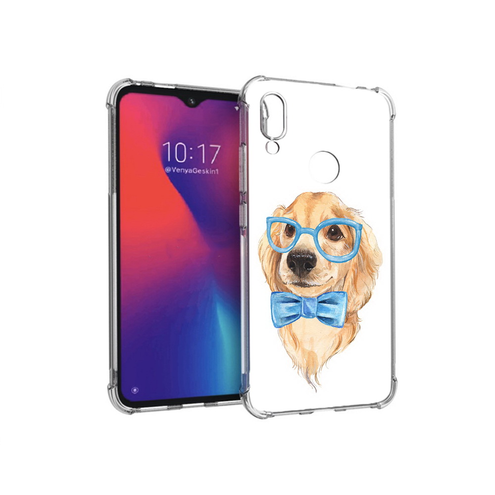 

Чехол MyPads Tocco для Xiaomi Redmi Note 7 Собака интеллигент (PT125338.275.159), Прозрачный, Tocco