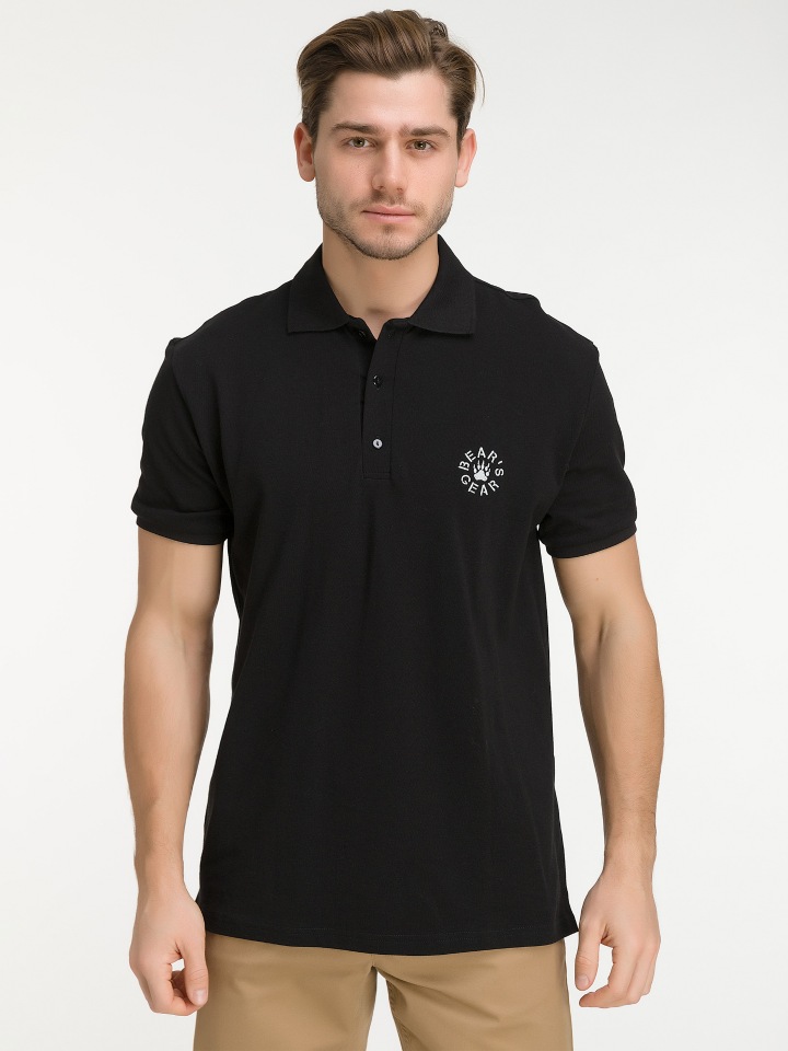 

Футболка унисекс BEAR’S GEAR polosvish черная XL, polosvish