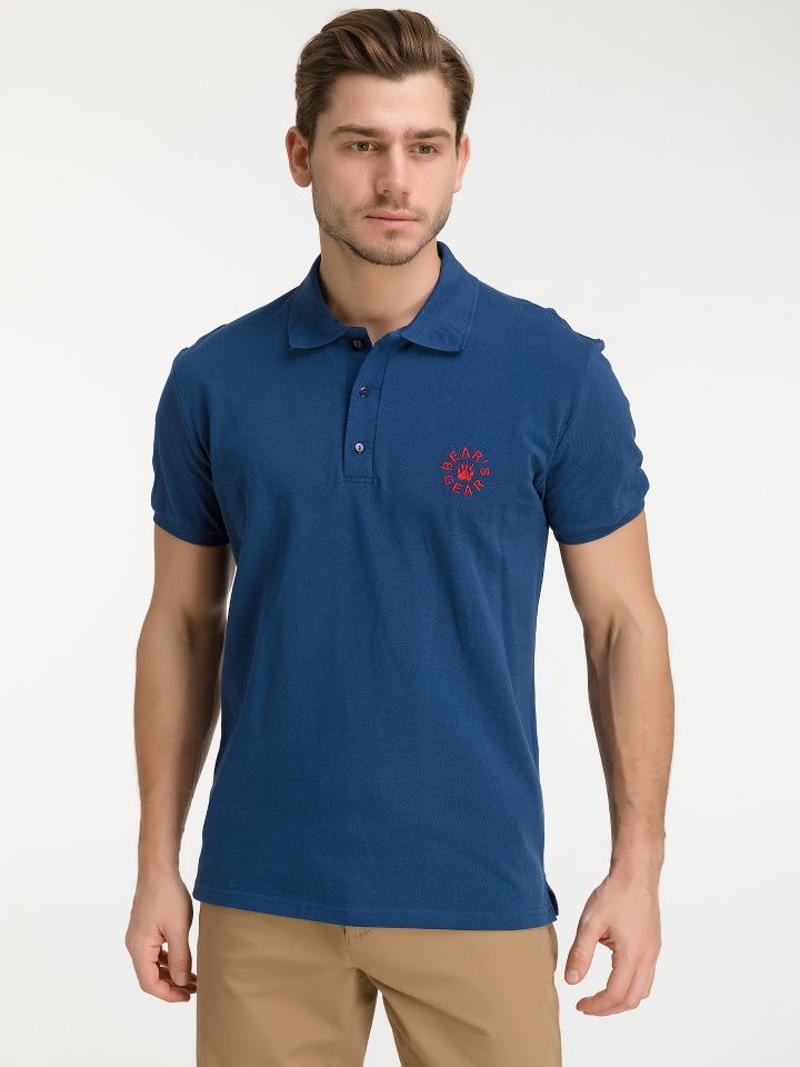 

Футболка-поло унисекс BEAR’S GEAR П40100217 синяя XL, polosvish