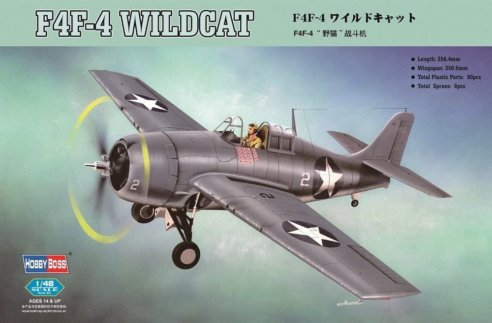 

Сборная модель HobbyBoss 1/48 Самолет F4F-4 Wildcat 80328