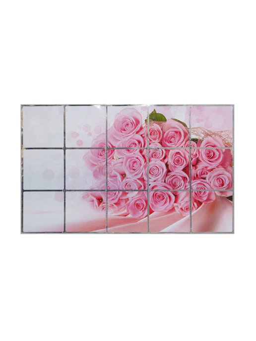 

Защитный кухонный экран Kitchen Sheet, 75х45 см (Вид: Букет розовых роз)