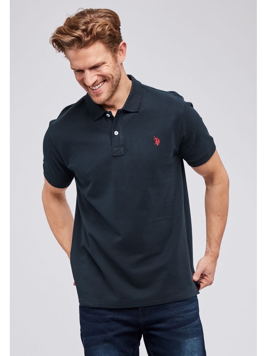 

Футболка мужская U.S. POLO Assn. US222P01O синяя M, Синий, US222P01O