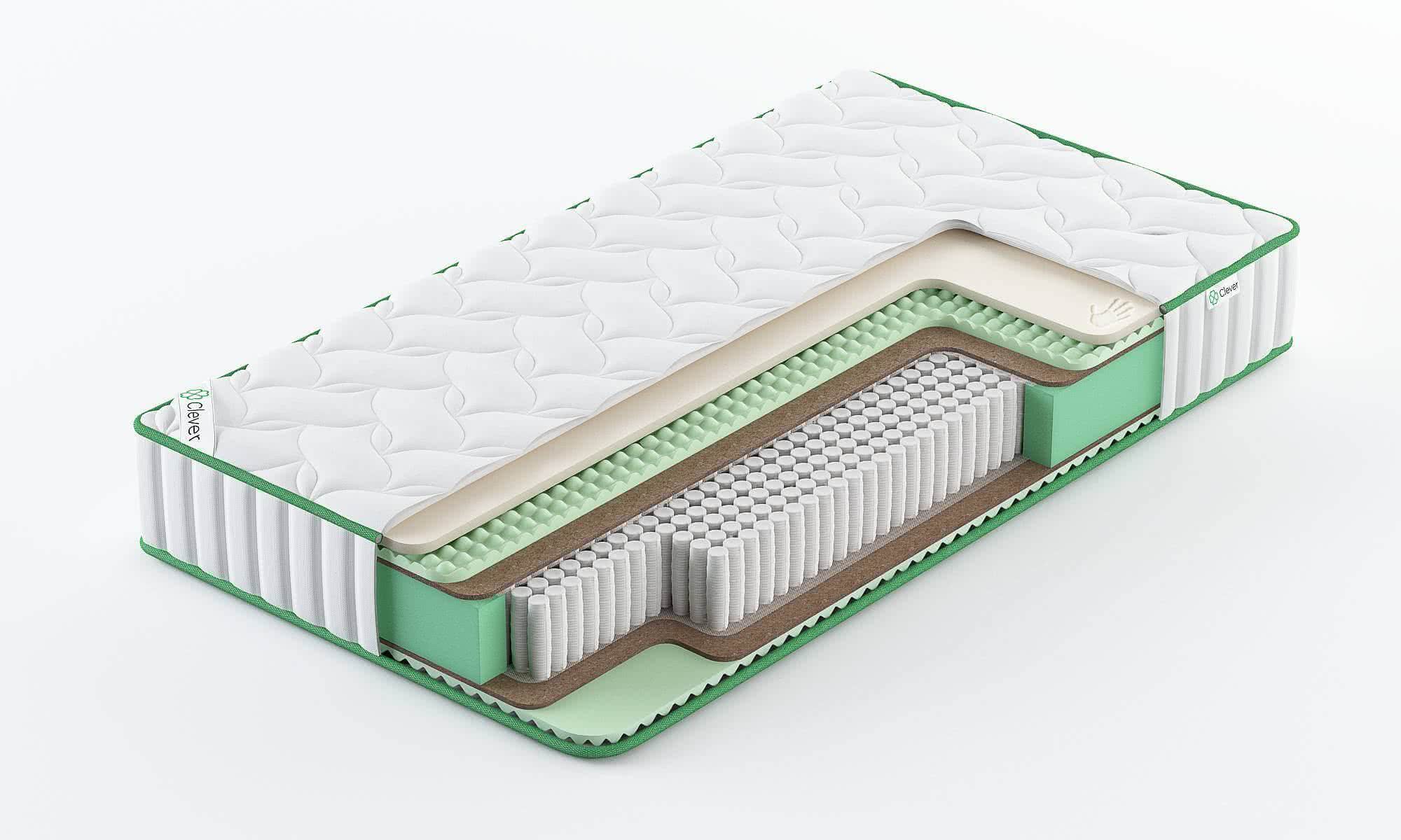 

Матрас Clever Effect Firm S1000 65x175, Белый, CLEVER EFFECT FIRM S1000