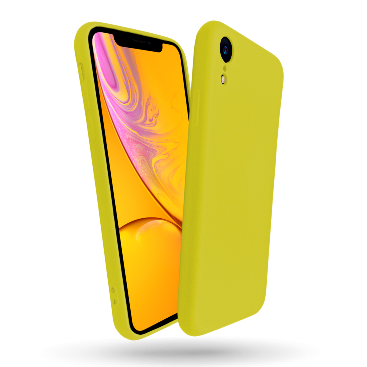 фото Чехол для iphone xr противоударный, желтый,lumobook lb-cs1-05