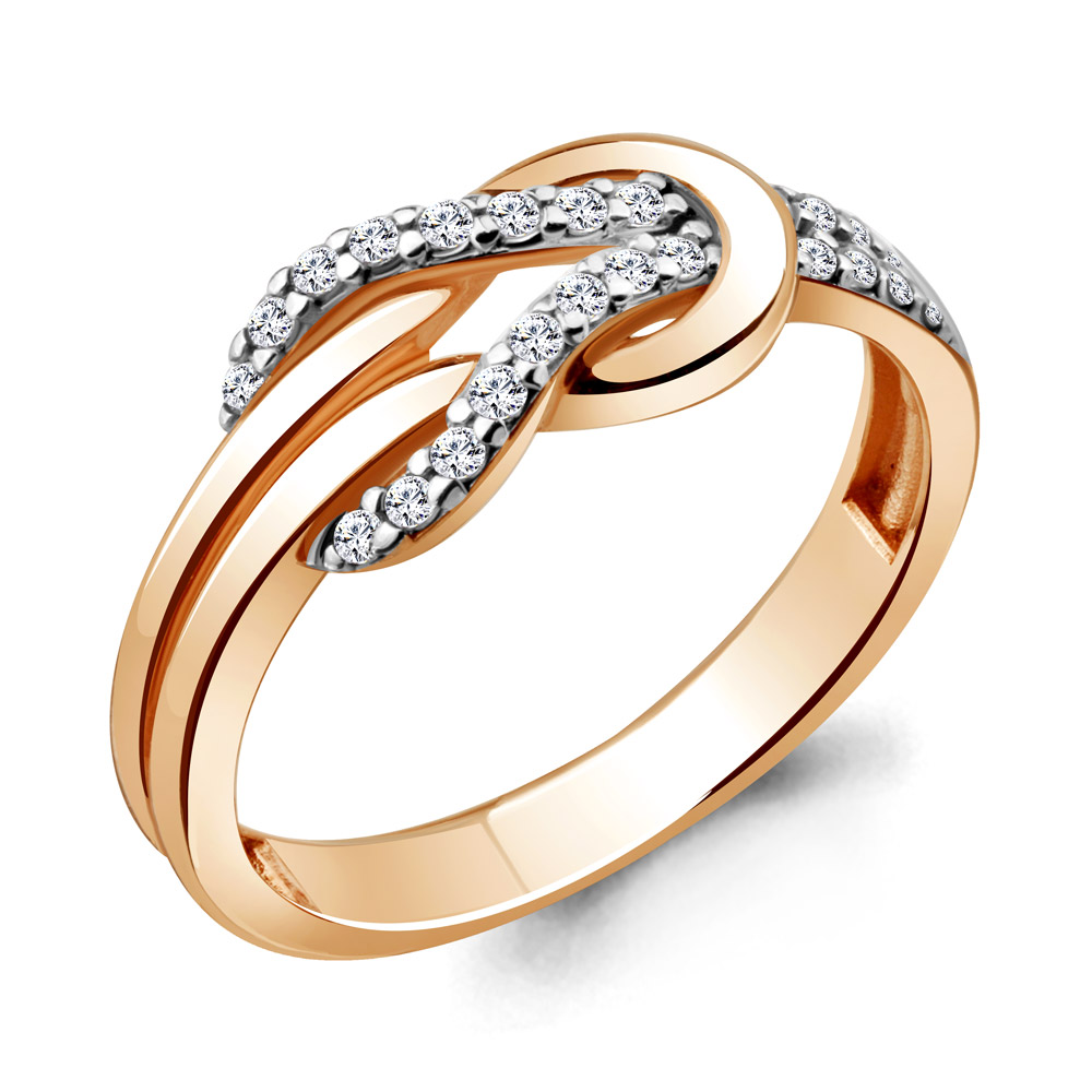 

Кольцо из серебра с фианитом р. 17 Aquamarine 68741А_925_з, 68741А_925_з