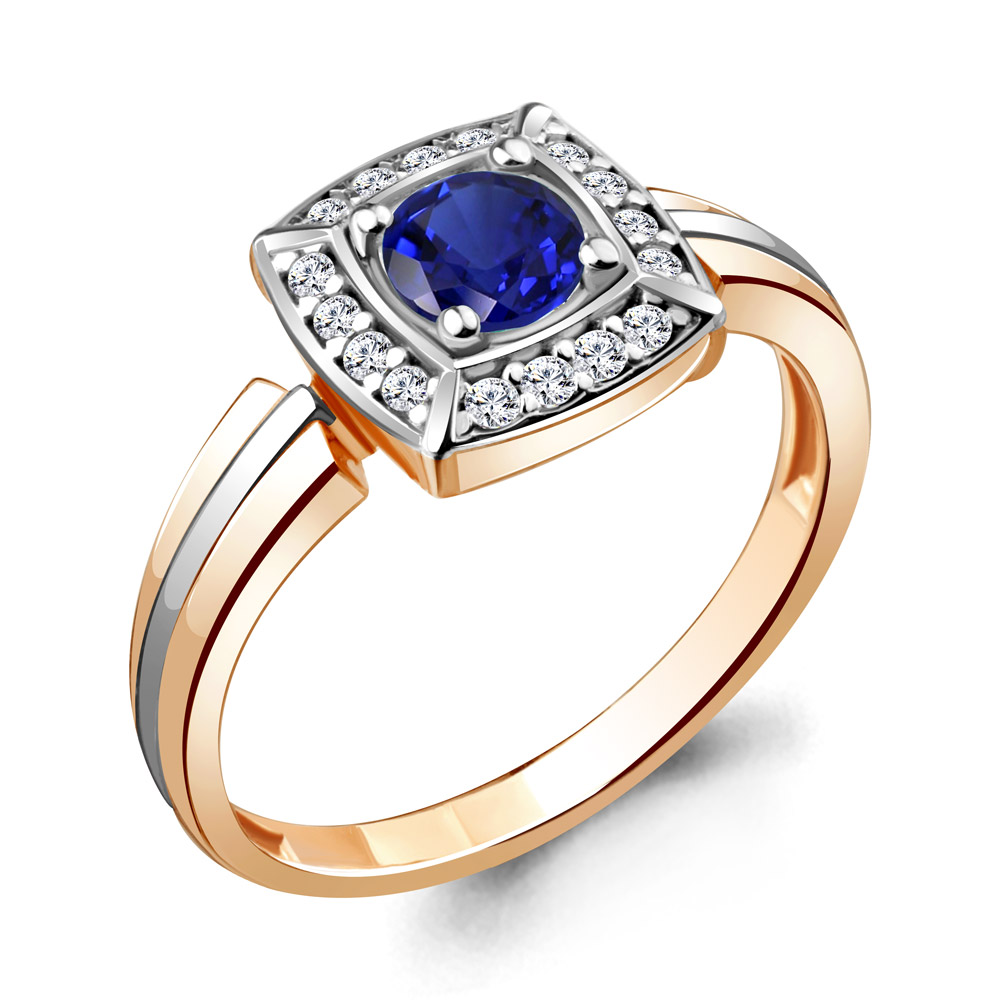 

Кольцо из серебра с сапфиром р. , Aquamarine 68745АБ_925_з, 68745АБ_925_з