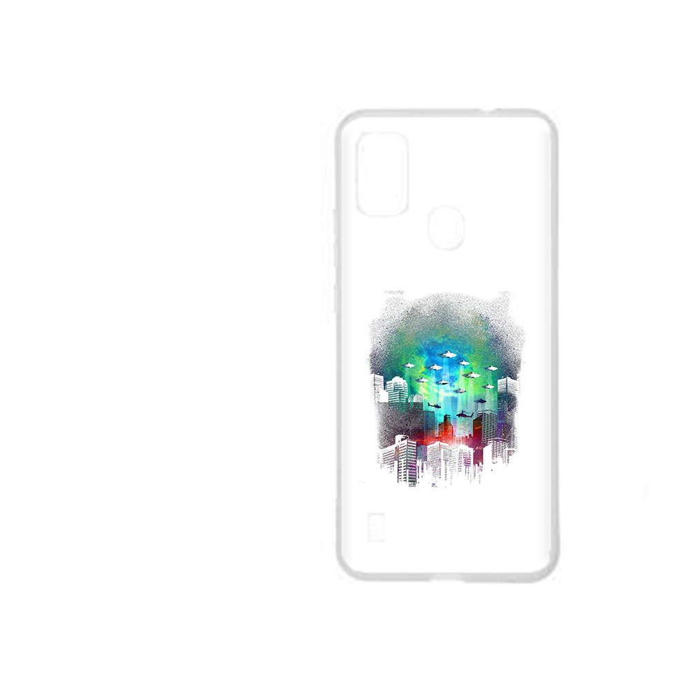 

Чехол MyPads Tocco для ZTE Blade A51 город в свечении (PT160198.458.296), Прозрачный, Tocco