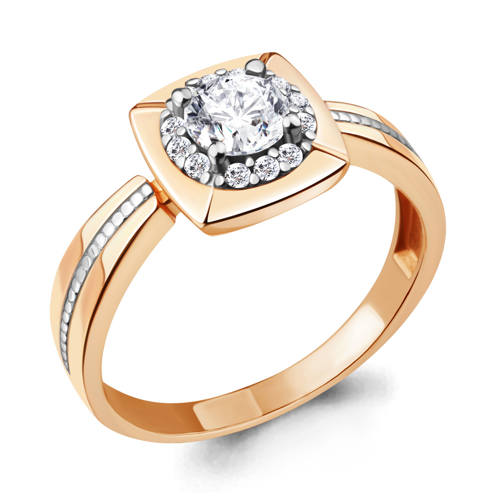 

Кольцо из серебра с фианитом р. 18,5 Aquamarine 68746А_925_з, 68746А_925_з