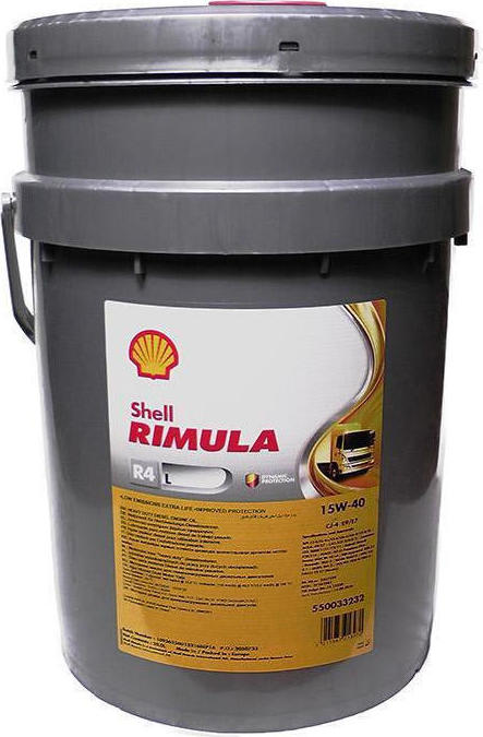 фото Shell 550047176 масло моторное rimula r4l 15w40 20л. 1шт