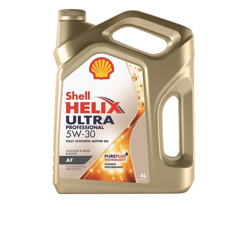 Моторное масло Shell синтетическое Helix Ultra Pro AF 5W30 4л