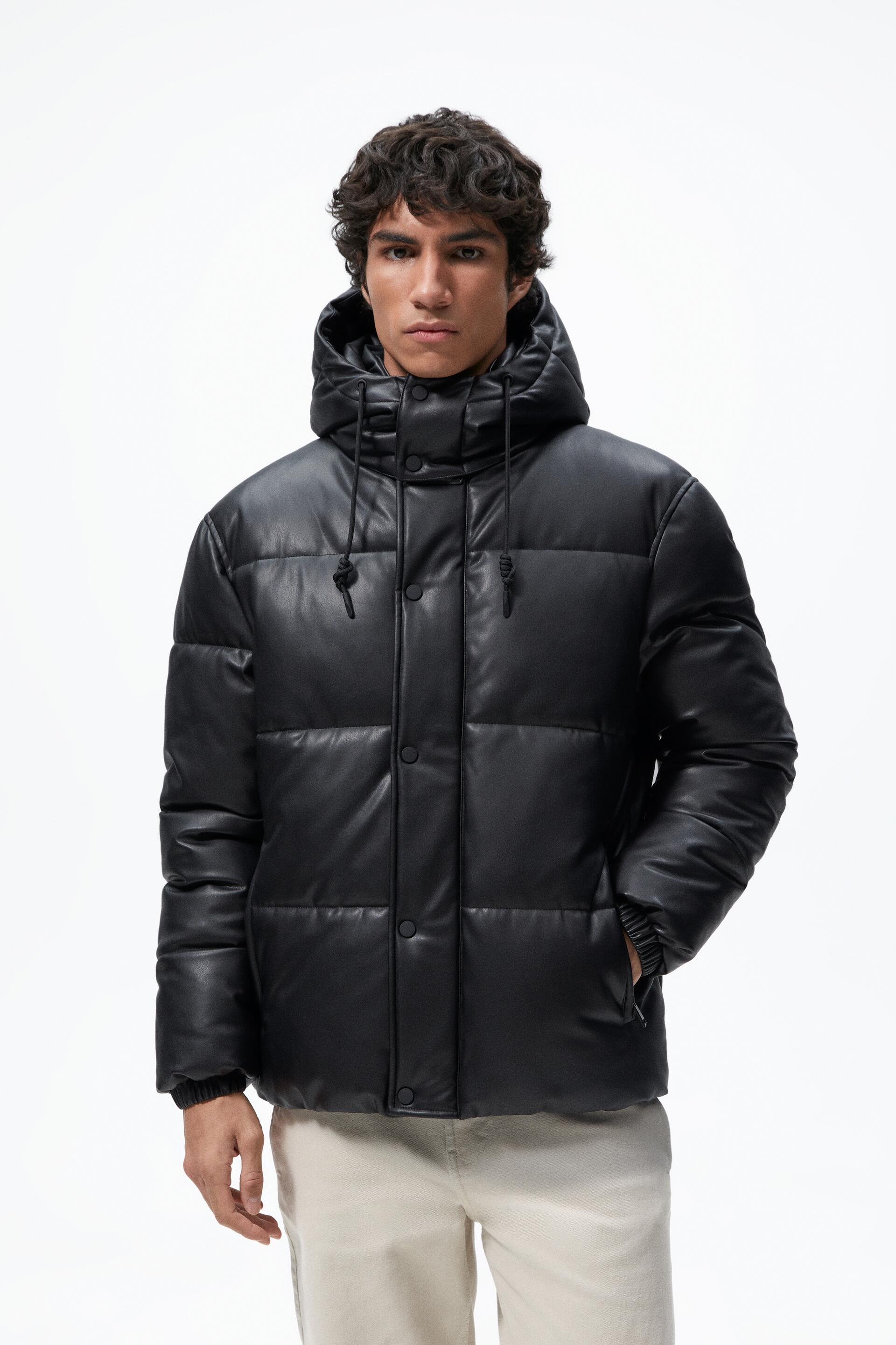 

Кожаная куртка мужская ZARA 03046441 черная M (доставка из-за рубежа), 03046441
