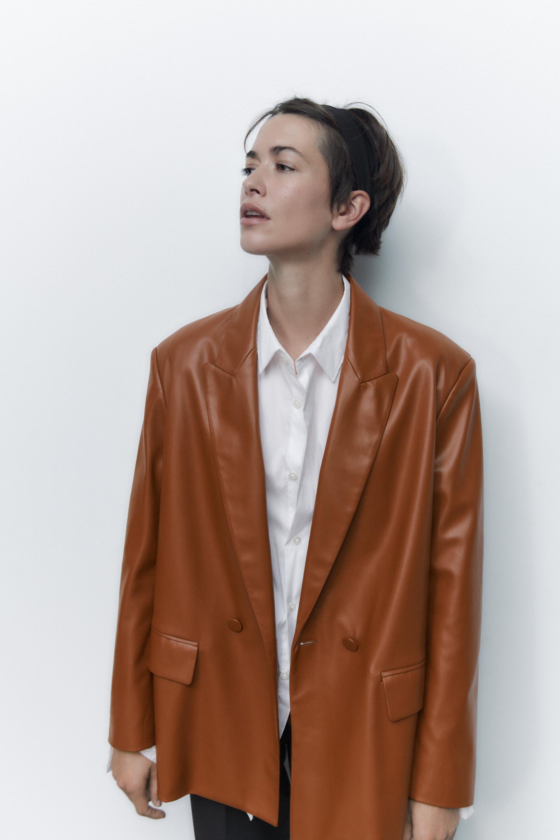 

Жакет женский ZARA 03046473 коричневый XS (доставка из-за рубежа), 03046473