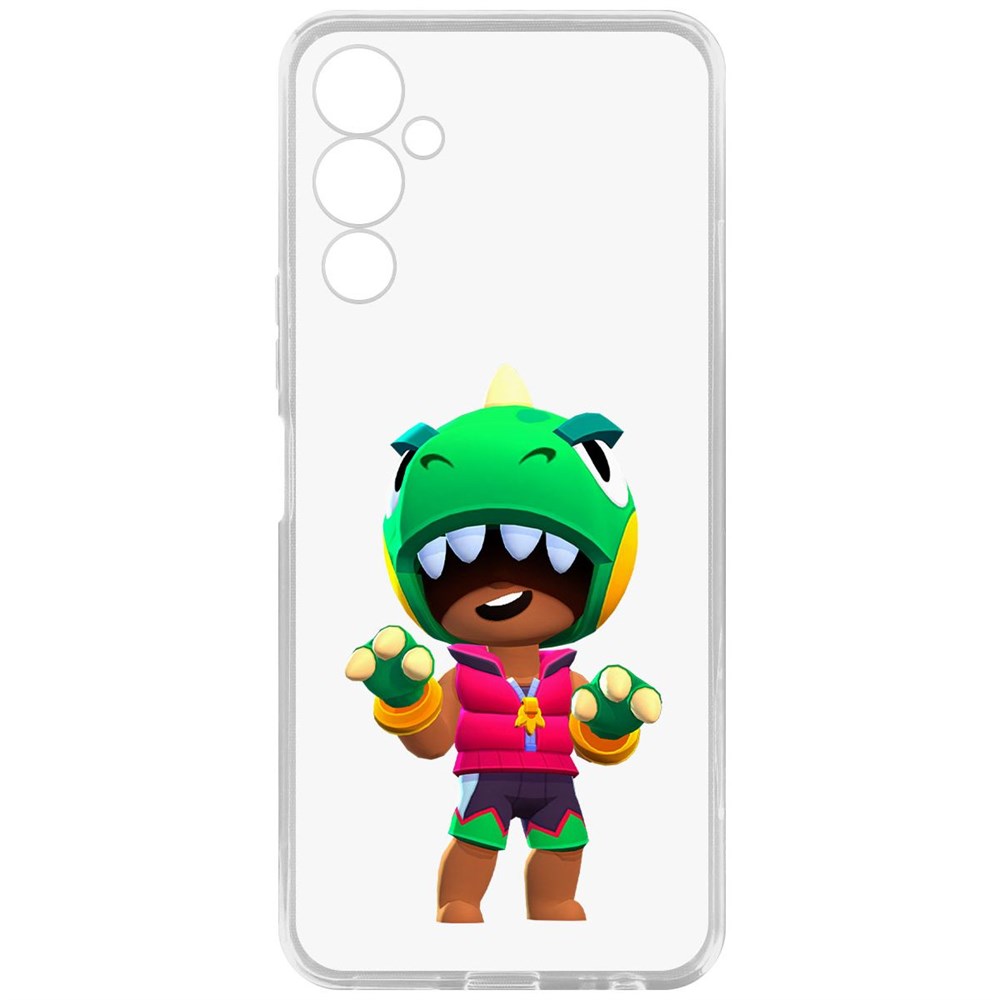 

Чехол-накладка Brawl Stars-Дино Леон для Tecno Pova 4, Прозрачный