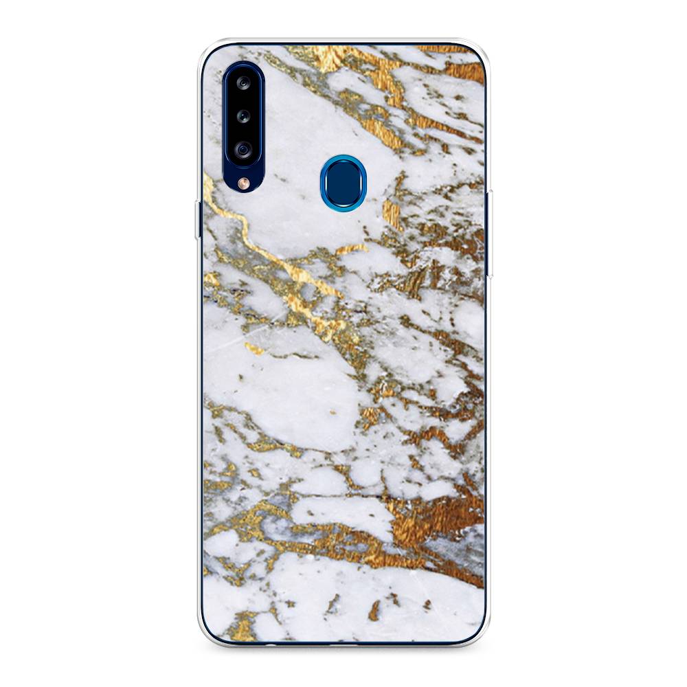 

Чехол Awog на Samsung Galaxy A20s / Самсунг A20s "Белый мрамор", 2100850-3