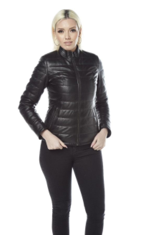 

Кожаная куртка женская Hodore H39-8489 черная 3XL (доставка из-за рубежа), Черный, H39-8489