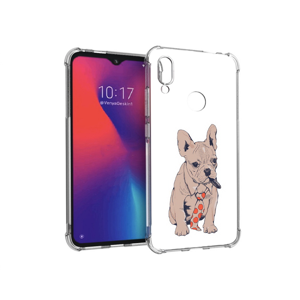 

Чехол MyPads Tocco для Xiaomi Redmi Note 7 бульдог с сигарой (PT125338.275.250), Прозрачный, Tocco