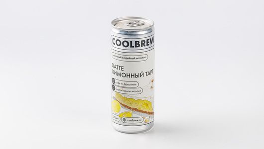 

Молочно-кофейный напиток ВкусВилл Coolbrew Латте лимон-карамель 250 мл