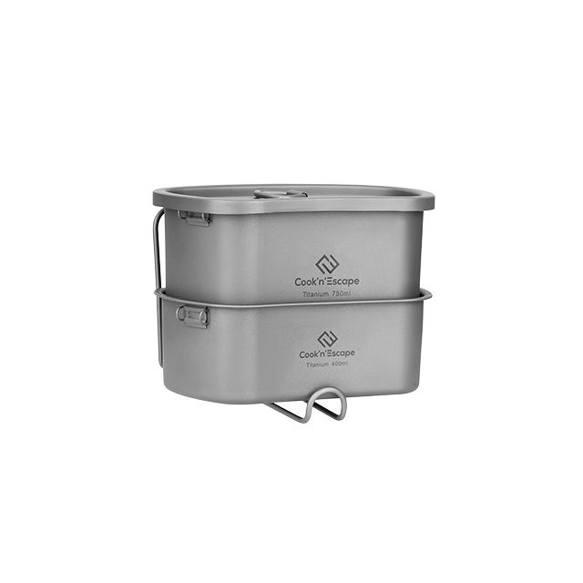 

Набор посуды туристический Cook 'n' Escape CA2117 Titanium Canteen Mesh Kit, Серый, Titanium Canteen Mesh Kit