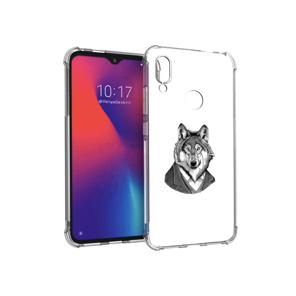 Чехол MyPads Tocco для Xiaomi Redmi Note 7 волк в пиджаке (PT125338.275.266)