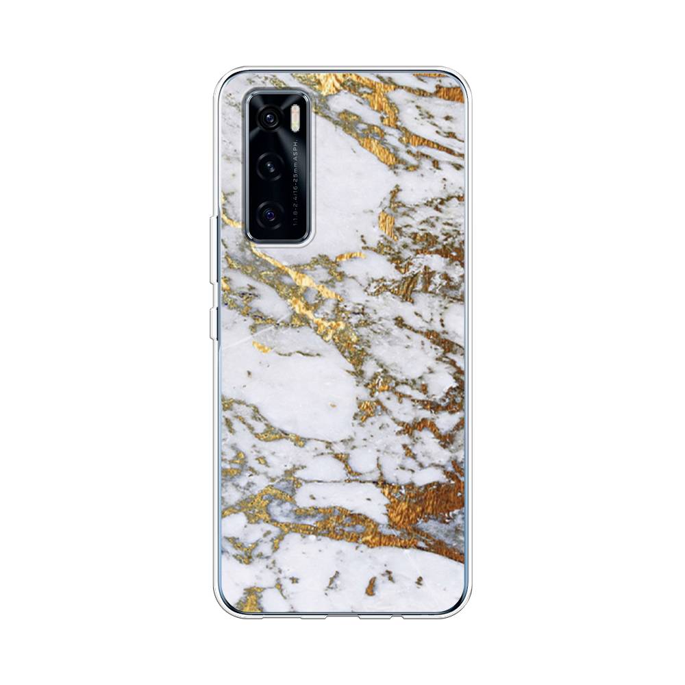 фото Чехол awog "белый мрамор" для vivo v20 se