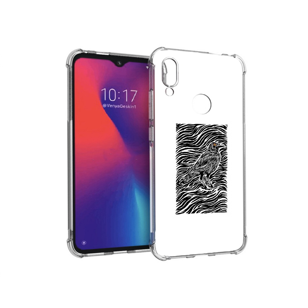 

Чехол MyPads Tocco для Xiaomi Redmi Note 7 ворон в абстракции (PT125338.275.272), Прозрачный, Tocco
