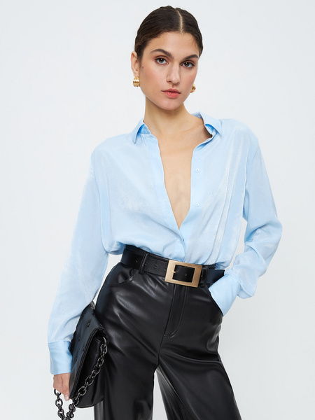

Блуза женская ZARINA 3123113313 голубая L, 3123113313
