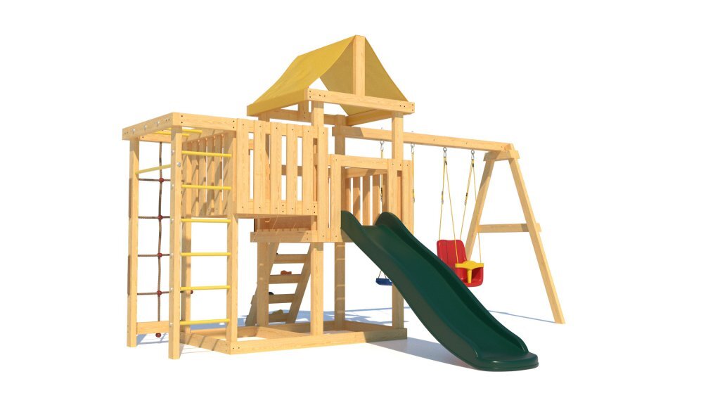 

Детская деревянная игровая площадка для улицы, дачи CustWood Junior J8, J8