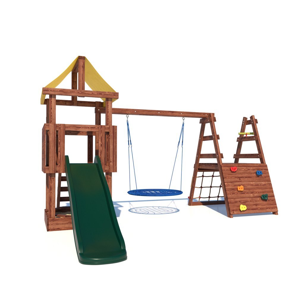 

Детская деревянная игровая площадка для улицы, дачи CustWood Junior JC10, JC10