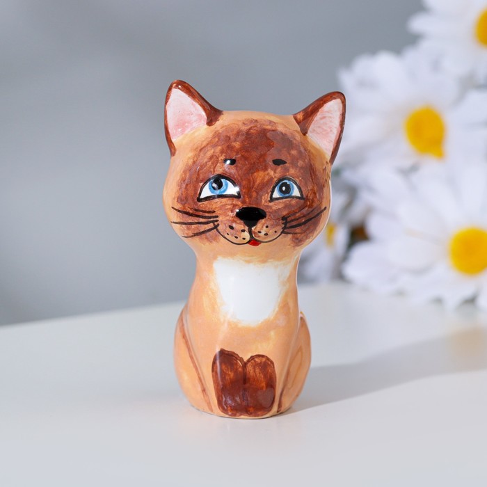 

Сувенир "Котенок сиамский", ярославская майолика, h=7 см