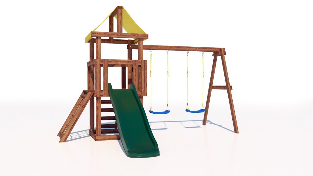 

Детская деревянная игровая площадка для улицы дачи CustWood Junior JC6, JC6