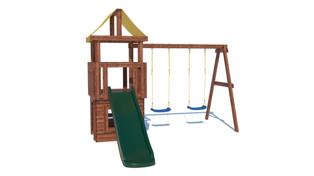 

Детская деревянная игровая площадка для улицы дачи CustWood Junior JC7, Junior J7