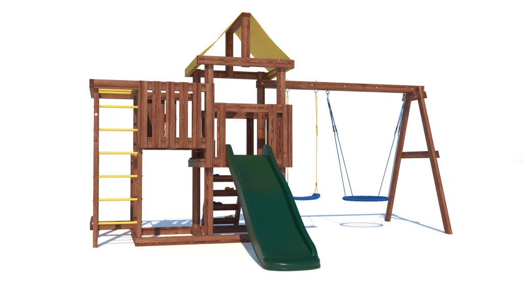 

Детская деревянная игровая площадка для улицы дачи CustWood Junior JC9, JC9