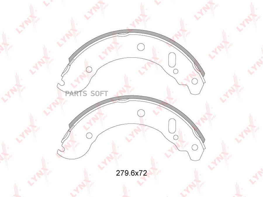 

Комплект тормозных колодок LYNXAUTO BS4604