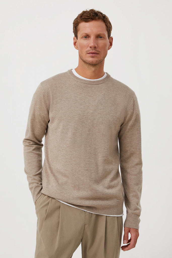 

Джемпер мужской Finn Flare BAS-20103 светло-коричневый M, BAS-20103