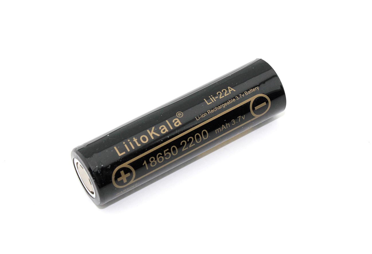 Аккумулятор LiitoKala Lii-22A типа 18650 Li-Ion 2200mAh, 3.7V