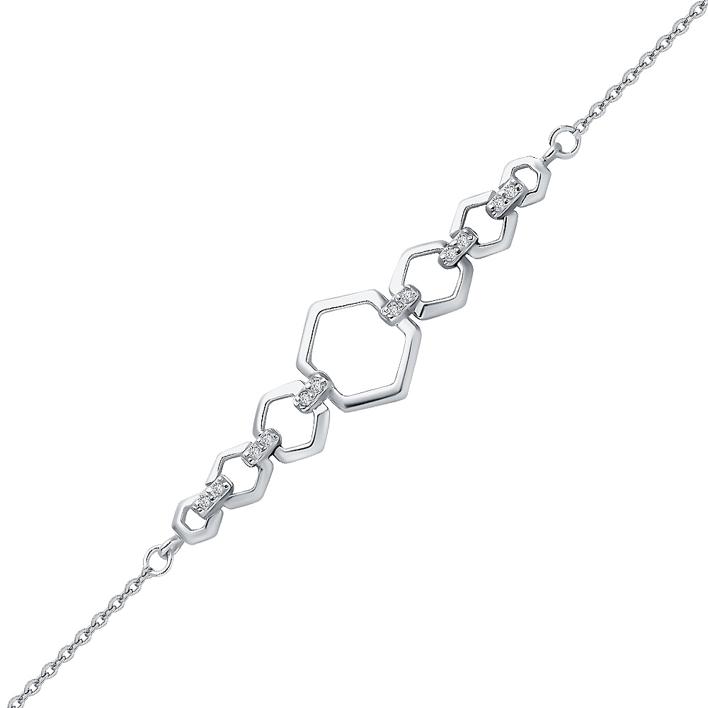 

Браслет из серебра с фианитом р.  585Gold 705001045, 705001045