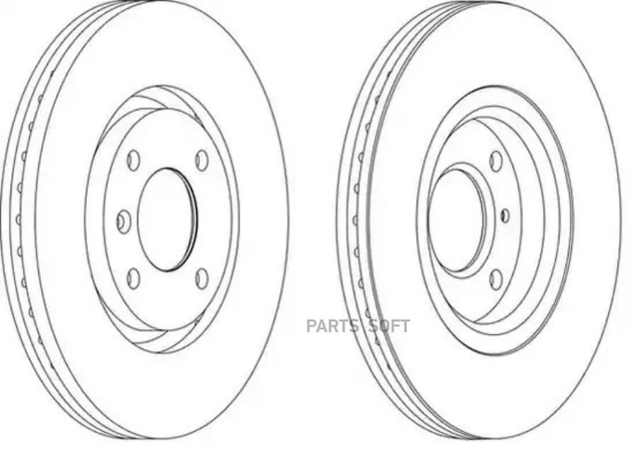 

Тормозной диск FERODO комплект 1 шт. DDF1152