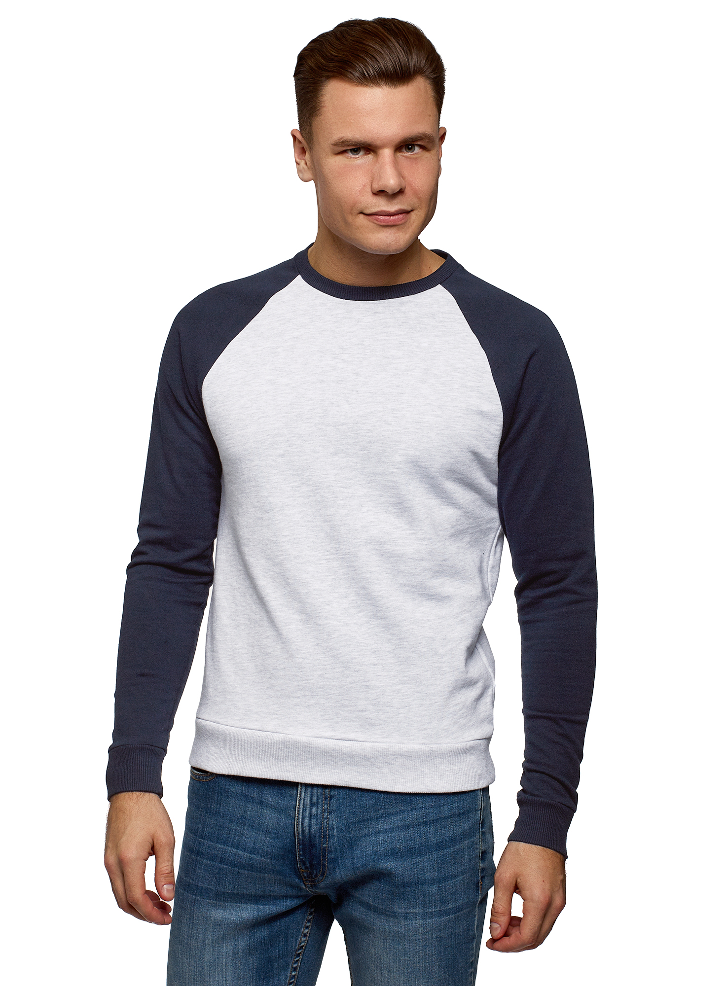 

Свитшот мужской oodji 5B114031M серый XL, 5B114031M