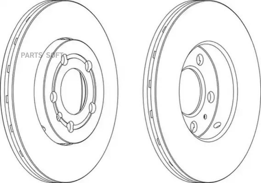 

Тормозной диск FERODO комплект 1 шт. DDF927