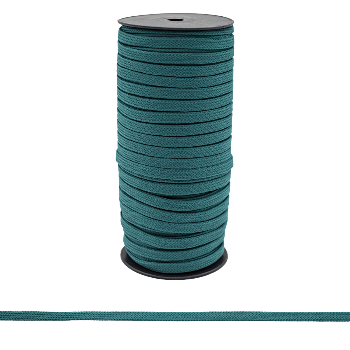 

Шнур плоский плетеный ПРОТОС, 46-39008/11, 11 мм*50 м, полиамид (6425 темная бирюза)