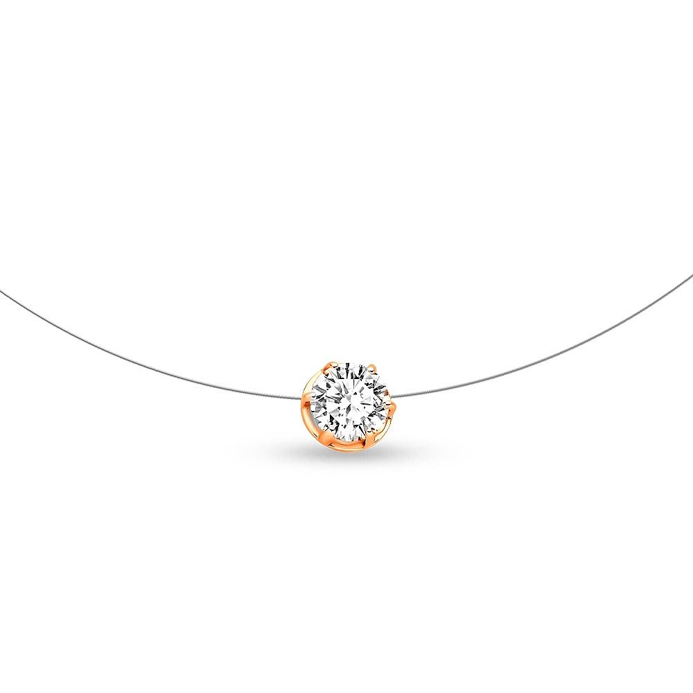 

Колье из серебра 45 см 585Gold 706000537, фианит, 706000537