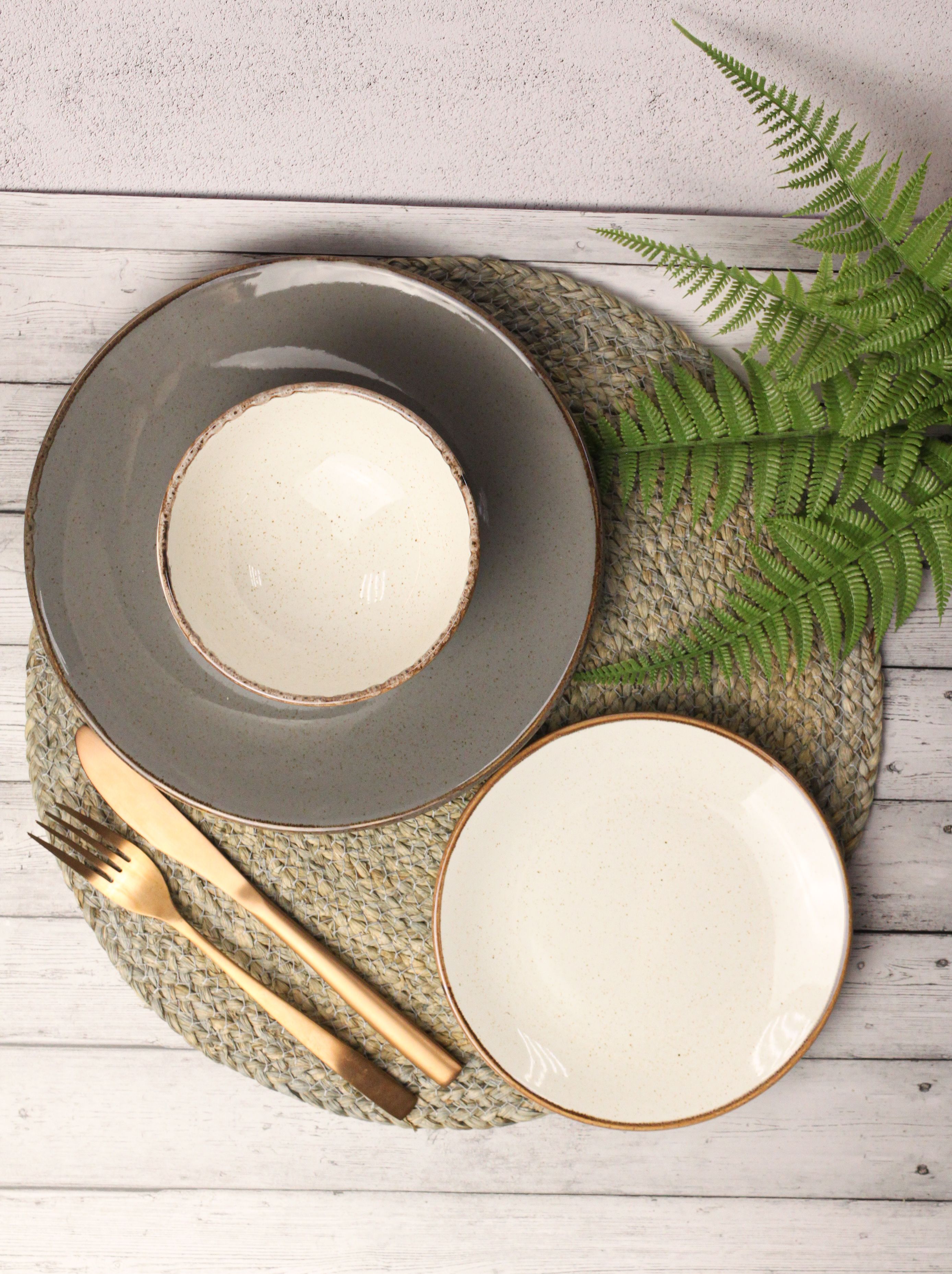 Набор столовой посуды Porland Seasons 3 предмета цветной фарфор 4648₽